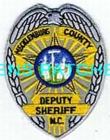 NORTH CAROLINA,A,MECKLENBURG COUNTY SHERIFF BADGE PATCH 1_wm
